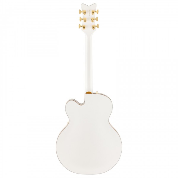 Gretsch Falcon Hollow Body with String-Thru Bigsby and Gold Hardware, Ebony Fingerboard, White