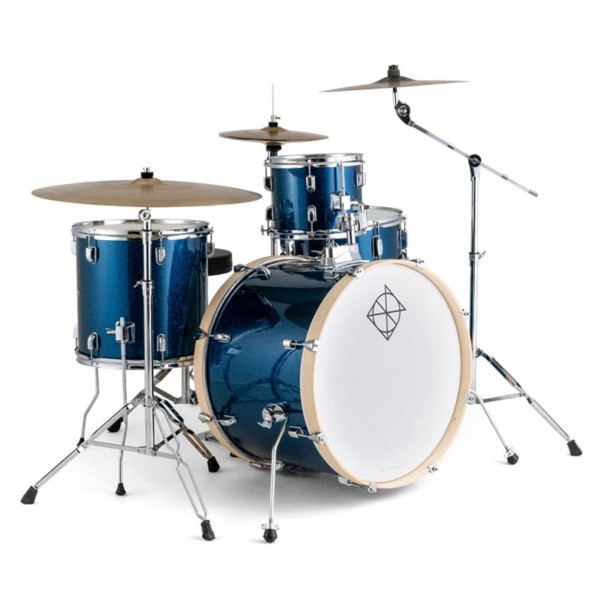 Dixon Drums Spark 20" 5pc Drum Set, Ocean Blue Sparkle