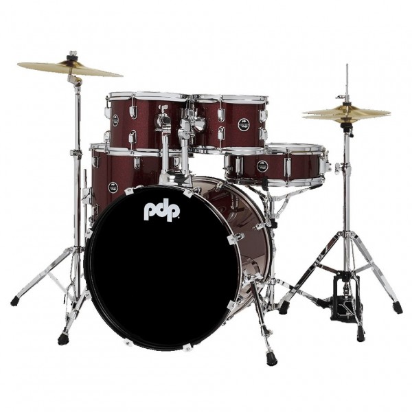 PDP Center Stage 5pc Complete Kit, Ruby Red Sparkle