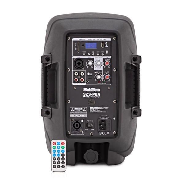 SubZero SZS-P8A 8"Active PA Speaker w/ Media Player - Nearly New