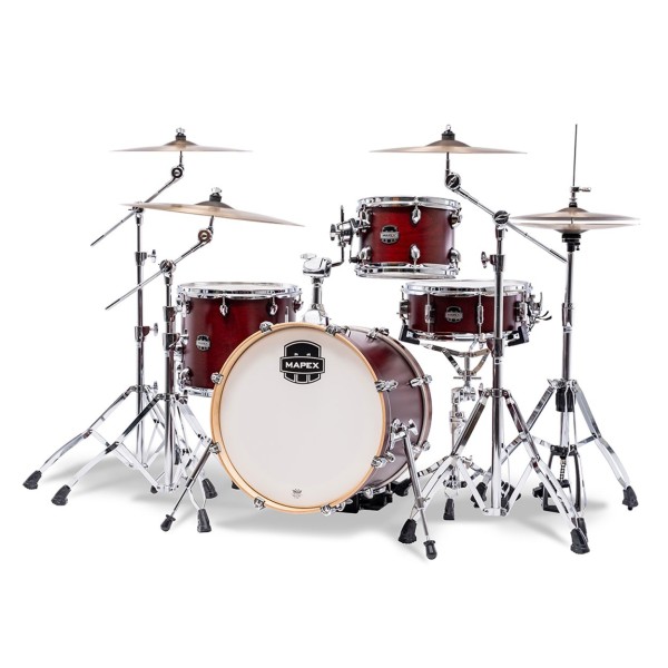 Mapex Mars Maple 18" 4pc BeBop Shell Pack, Merlot Satin