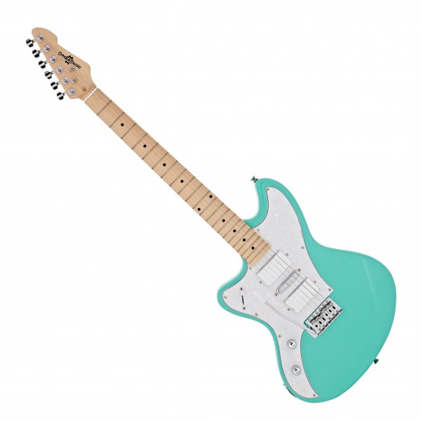 Seattle Left Handed Electric Guitar + Amp Pack, Seafoam Green