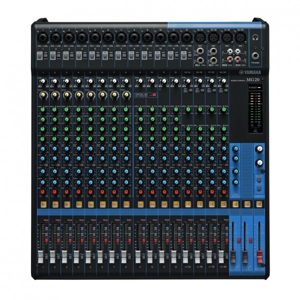 Yamaha MG20 20 Channel Analog Mixer with Gear4music Bag