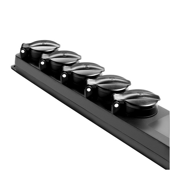 Adam Hall IP44 Rated EU Power Strip with 5 Sockets