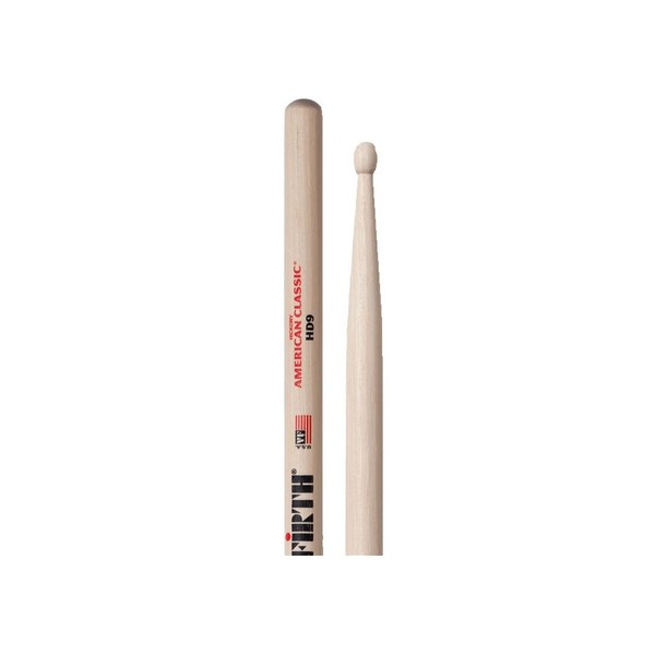 Vic Firth American Classic HD9 SD Hickory Drumsticks, Wood Tip