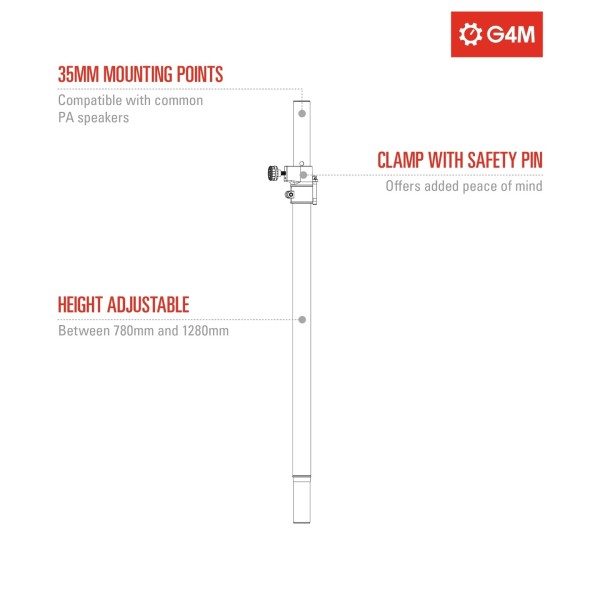 G4M PA Speaker Pole, 35mm