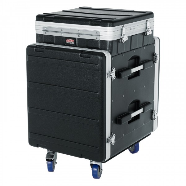 Gator GRC-10X12 PU Moulded Pop-Up Rack Case, 10U Top, 12U Side