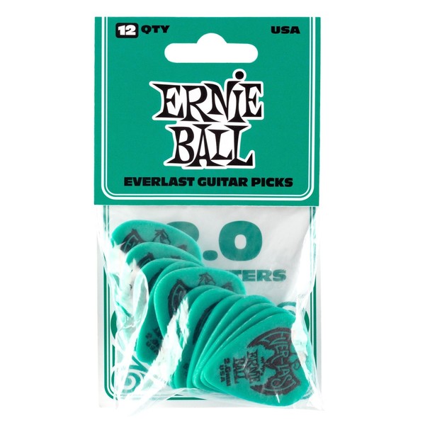 Ernie Ball P09196 Everlast 2.0mm Teal, 12 Pack