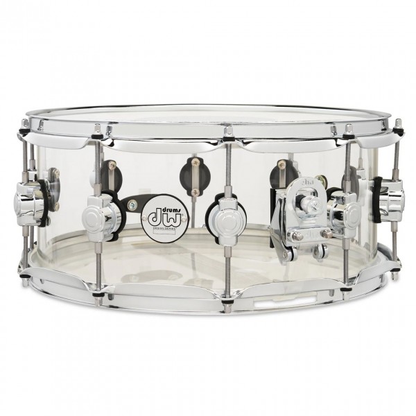 DW Design Series 14" x 6" Seamless Acrylic Snare Drum, Clear
