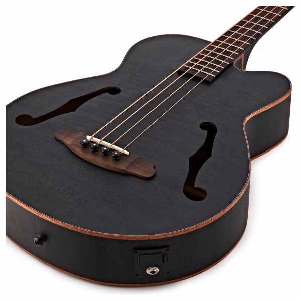 Aria FEB-F2M Medium Scale Bass, Stained Black