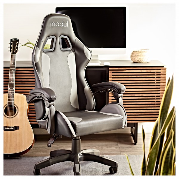 modul Reclining Studio Chair, Black and Grey