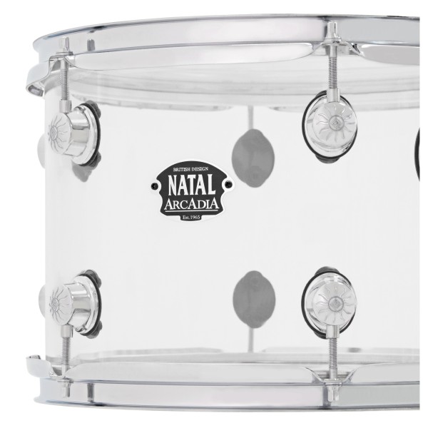 Natal Arcadia Acrylic 22" 3 Piece Shell Pack, Transparent - Ex Demo