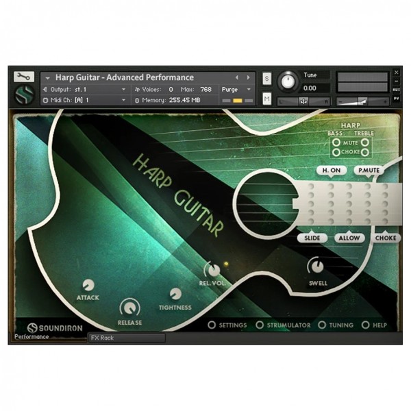 SoundIron Brad Hoyt's Harp Guitar