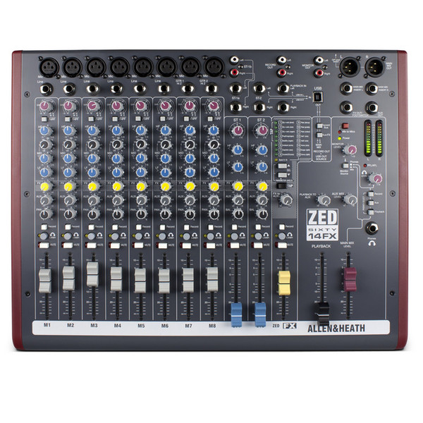 Allen and Heath ZED60-14FX Analogue Mixer With USB - Nearly New