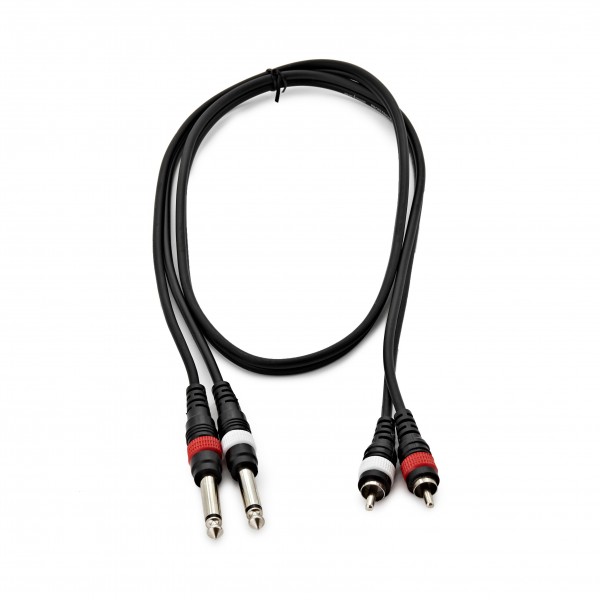 Essentials Dual Jack to RCA Phono Cable, 1m