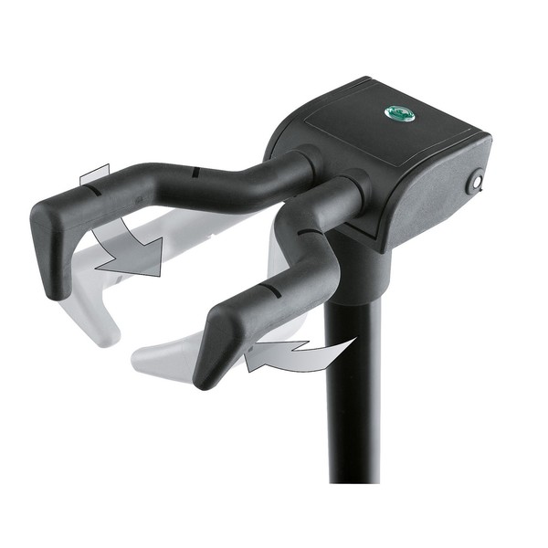 K&M 17670 Memphis Pro Guitar Stand, Black