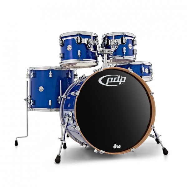 PDP Concept Maple 22" 5pc Shell Pack & Hardware, Blue Sparkle