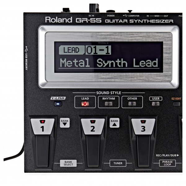 Roland GR55S-BK Guitar and Bass Synthesizer (No Pickup)