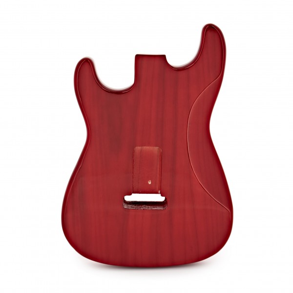 Duo-Cutaway Electric Guitar Body, Transparent Red
