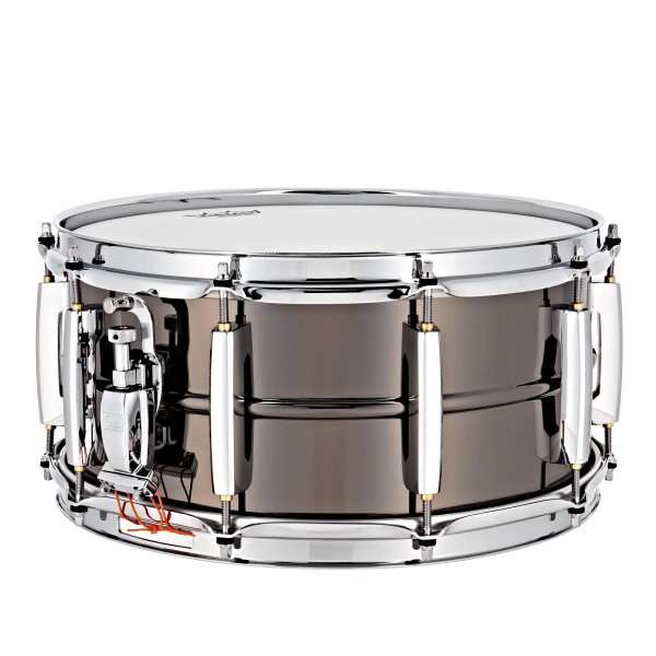 Pearl Sensitone Heritage 14" x 6.5" Brass Snare Drum, Black Chrome