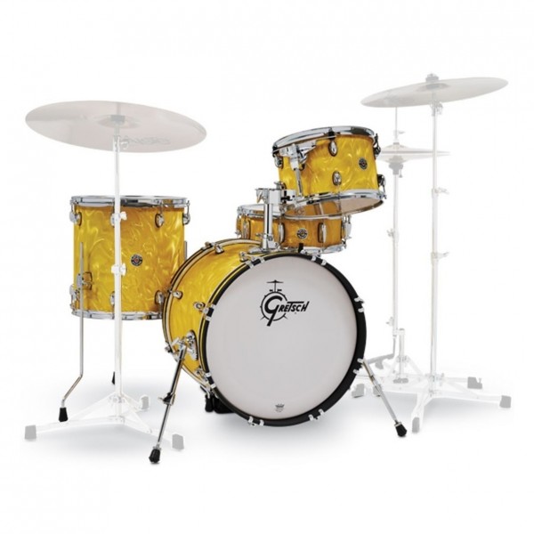 Gretsch Catalina 20" 4pc & DW 6000 H/W, Yellow Satin Flame