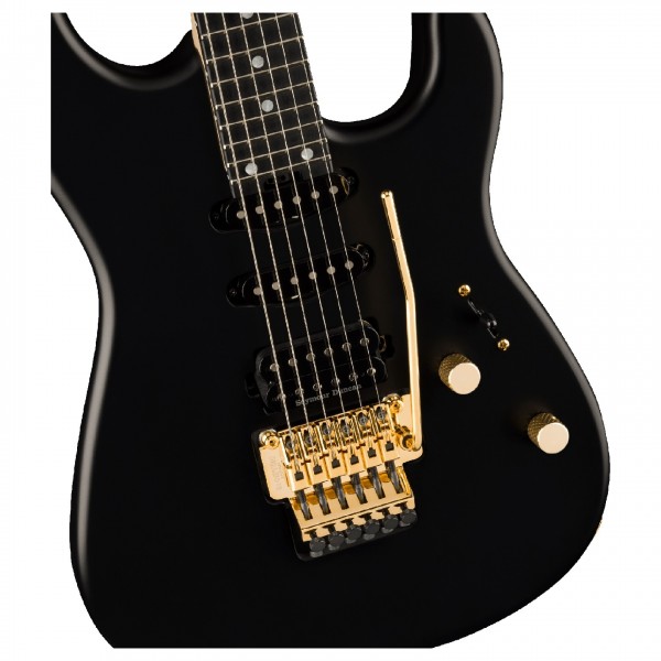 Charvel MJ San Dimas Style 1 HSS Ebony, 24 Frets FR Satin Black