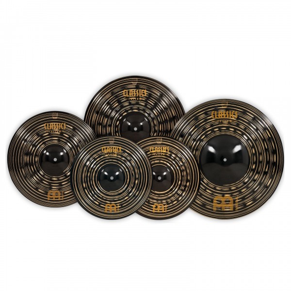Meinl Classics Custom Heavy Dark Expanded Cymbal Set, 4 Pack