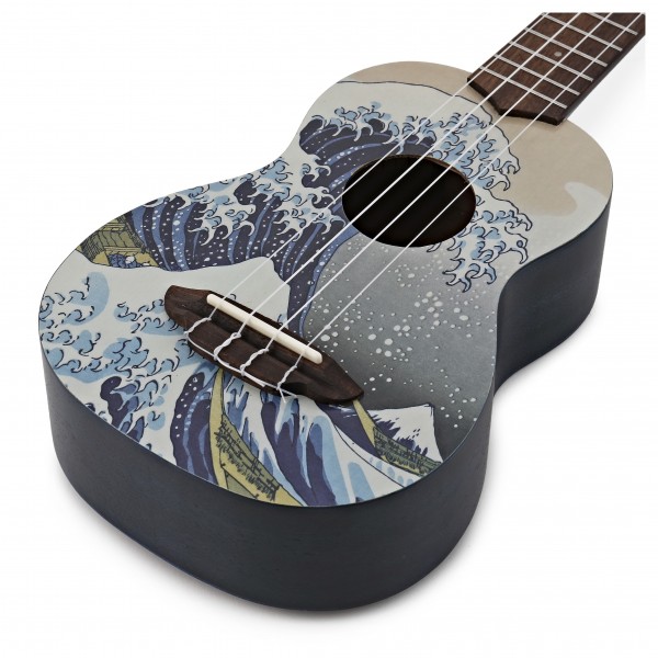 Luna Great Wave Soprano Ukulele, Great Wave Graphic