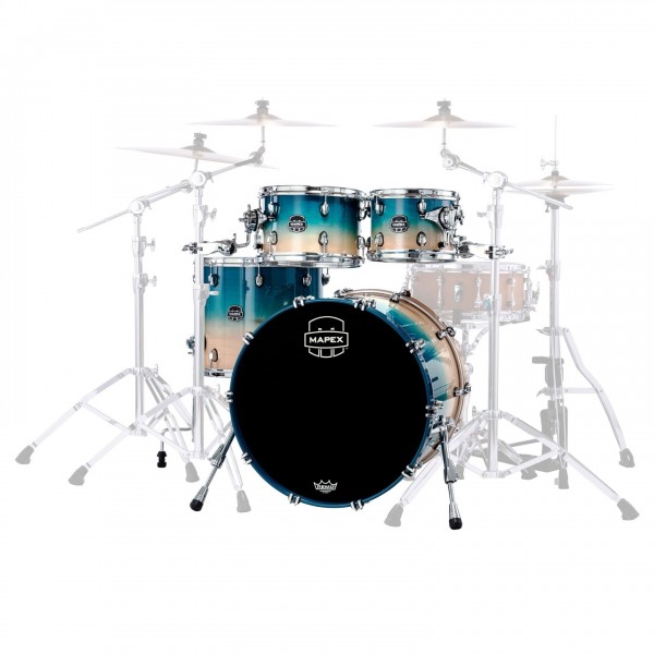 Mapex Saturn 22" 4pc Shell Pack, Aqua Fade