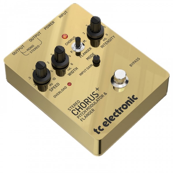 TC Electronic SCF GOLD Stereo Chorus Flanger Pedal, Limited Edition