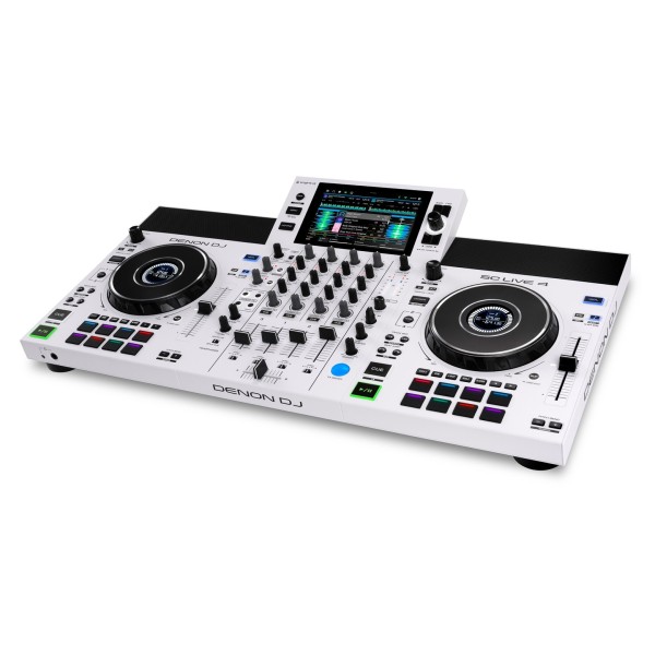 Denon DJ SC Live 4 Standalone DJ Controller, White