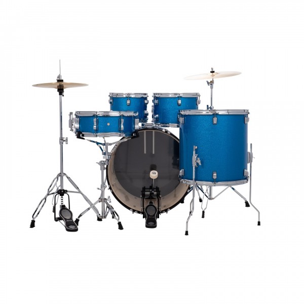 Ludwig Accent 22" Drive 5pc Drum Kit, Blue Sparkle