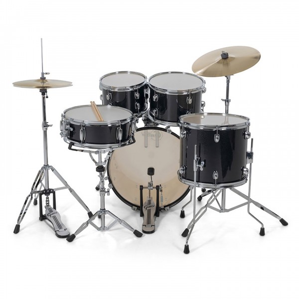 Gretsch Renegade 20" Drum Kit With Hardware & Cymbals, Black Mist