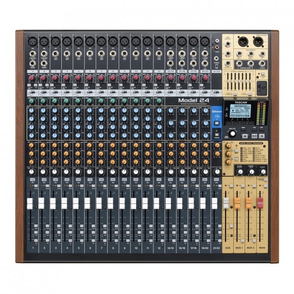 Tascam Model 24 Analog Mixer with AK-DC24 Dust Cover