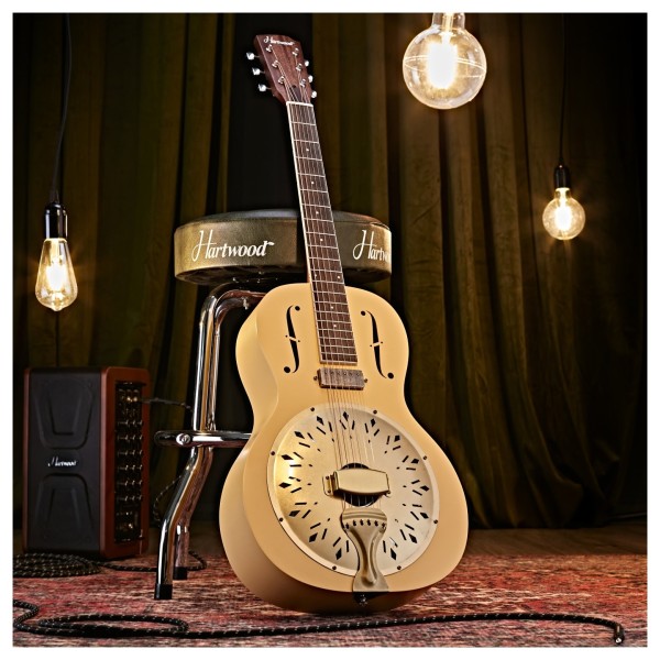 Hartwood Electro Resonator Guitar, Yellow
