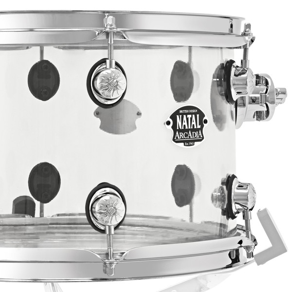 Natal Arcadia Acrylic 22" 4pc Shell Pack, Transparent