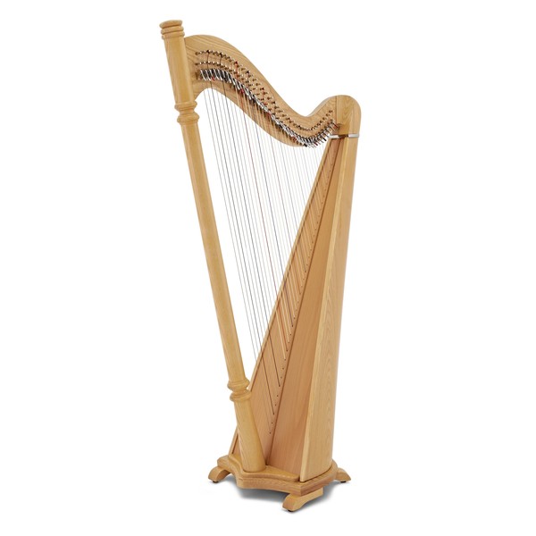 Deluxe 38 String Pillar Harp by Gear4music, Natural