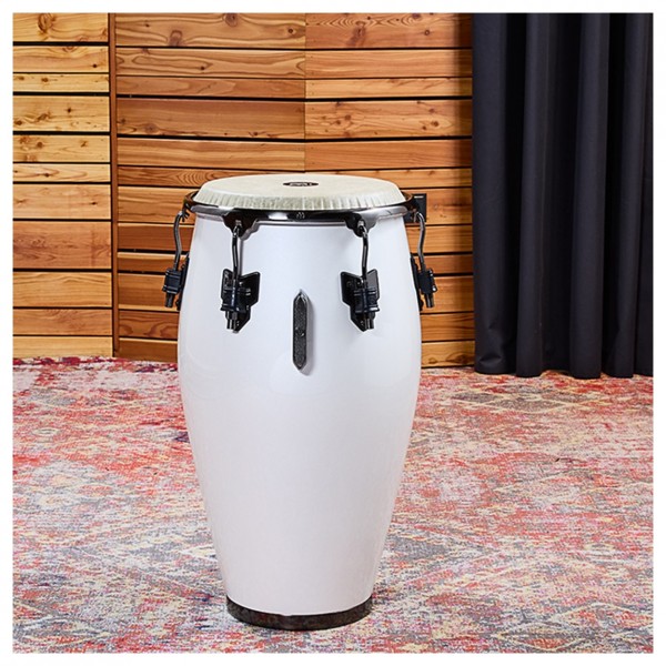 Meinl Percussion Artist Series Roberto Serrano Tumba 12 1/2" Remo Fiberskyn Heads, Pearl White