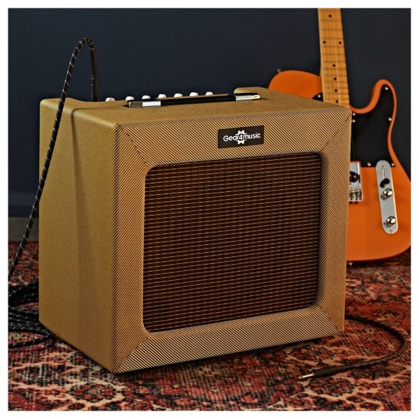 35W Tweed Electric Guitar Combo Amplifier by Gear4music