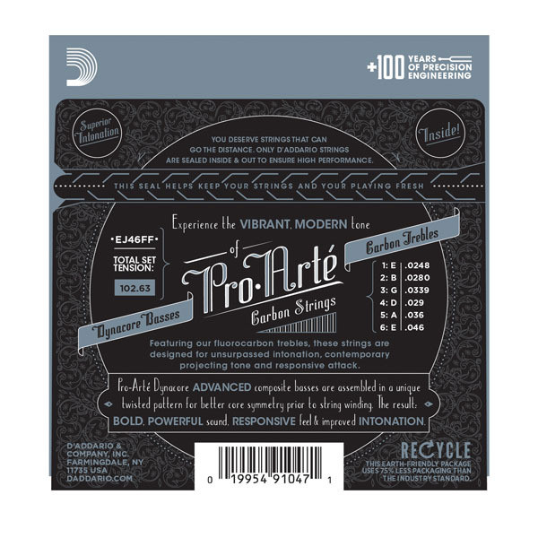 D'Addario EJ46FF Pro Arte Carbon-Dynacore Hard Tension