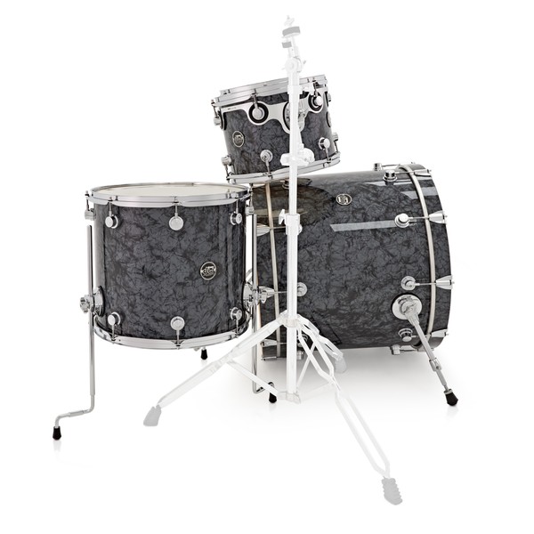 DW Drums Performance Series 22" 4 Piece Shell Pack, Black Diamond