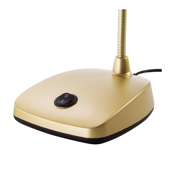 K&M 12297 LED Piano Lamp, Gold, UK Plug