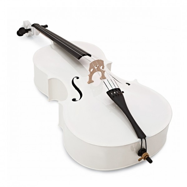 Student Full Size Cello Beginner Pack by Gear4music, White