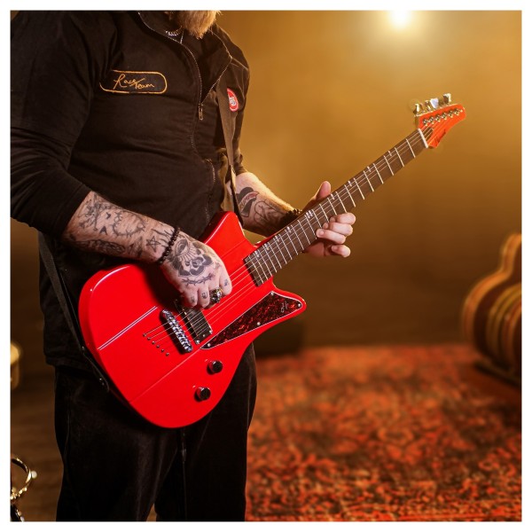 Hartwood Deytona I Electric Guitar, Mesa Sunset Red