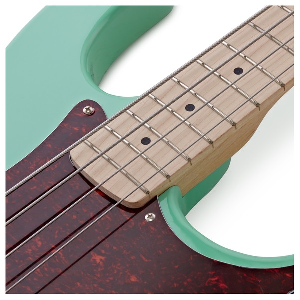 LA II Bass Guitar Seafoam Green, 15W Bass Amp Pack