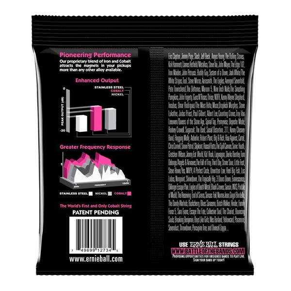 Ernie Ball Super Slinky 2734 Cobalt Bass Guitar Strings 45-100