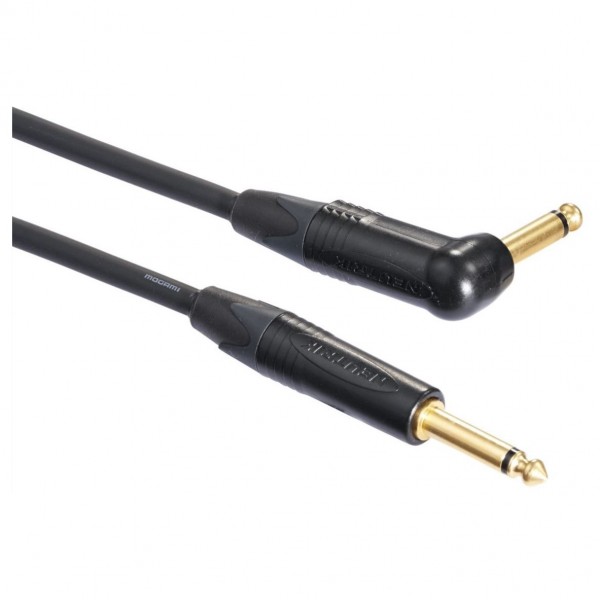Mogami Premium Instrument Cable (Straight & Angled Jack), 3m