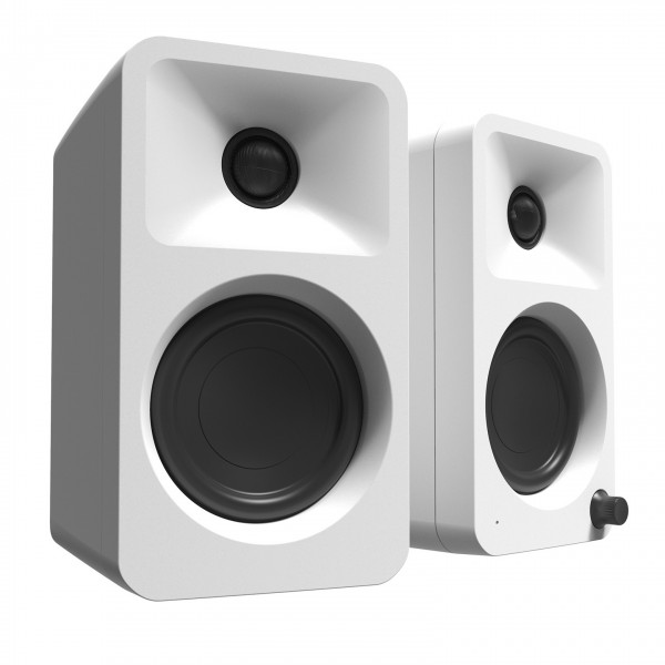 Kanto Ora Powered Reference Desktop Speakers with Bluetooth, Matte White