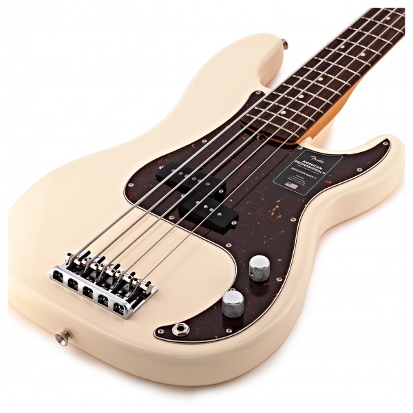 Fender American Pro II Precision Bass V RW, Olympic White