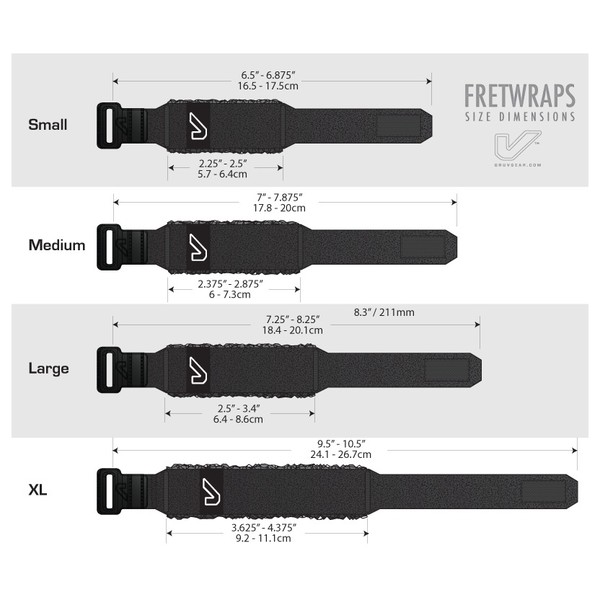 Gruv Gear FretWraps HD Stone White 1-Pack, Small